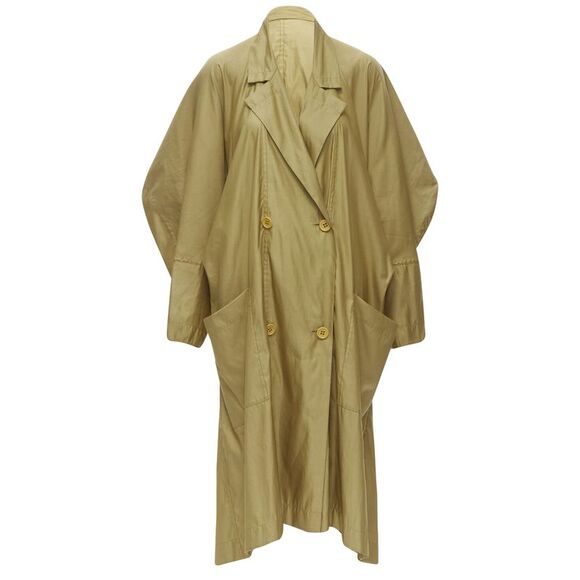 Issey Miyake parachute draped back trench coat - Picture 2 of 6
